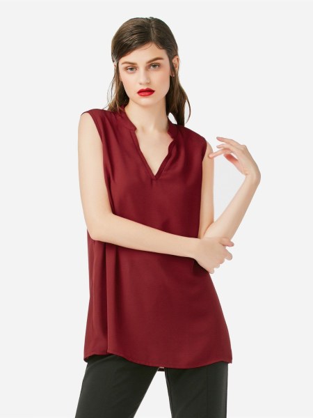 V-neck Sleeveless Tank Top